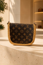 Load image into Gallery viewer, Honey Mustard Barbie & Repurposed LV Canvas