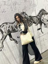 Load image into Gallery viewer, Ivory Rose Tote with Carry & Conceal