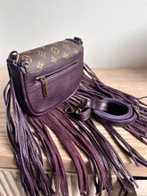 Load image into Gallery viewer, Plum Barbie & Repurposed LV Canvas