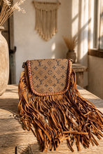 Load image into Gallery viewer, Tan Barbie & Tan Repurposed LV Canvas