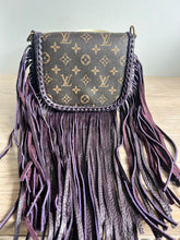 Load image into Gallery viewer, Plum Barbie & Repurposed LV Canvas