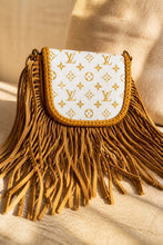 Load image into Gallery viewer, Honey Mustard Barbie & Repurposed LV Canvas