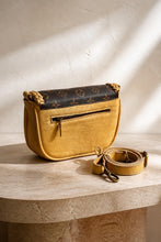 Load image into Gallery viewer, Honey Mustard Barbie & Repurposed LV Canvas