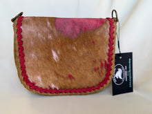 Load image into Gallery viewer, Red Dyed Acid Wash Cowhide Barbie