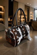 Load image into Gallery viewer, Sergios Cowhide Speedy style handbag