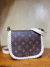 Load image into Gallery viewer, Beige Barbie with Repurposed LV Canvas