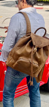 Load image into Gallery viewer, Rustic Crazy Horse Leather Backpack