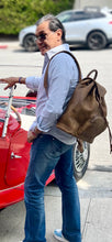 Load image into Gallery viewer, Rustic Crazy Horse Leather Backpack