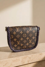 Load image into Gallery viewer, Brown Barbie & Repurposed LV Canvas