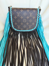 Load image into Gallery viewer, Two tone Barbie with repurposed LV canvas