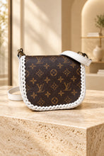 Load image into Gallery viewer, Beige Barbie with Repurposed LV Canvas