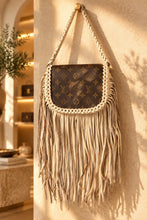 Load image into Gallery viewer, Beige Barbie with Repurposed LV Canvas