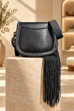 Load image into Gallery viewer, Saint Cloud GM Epi Leather Black with Tibetan Silver & Turquoise Medallion