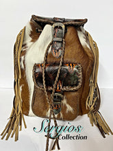 Load image into Gallery viewer, Navajo Cowhide Backpack