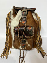 Load image into Gallery viewer, Navajo Cowhide Backpack