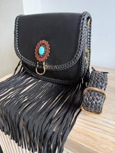 Load image into Gallery viewer, Saint Cloud GM Epi Leather Black with leather/turquoise concho