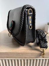 Load image into Gallery viewer, Saint Cloud GM Epi Leather Black with leather/turquoise concho