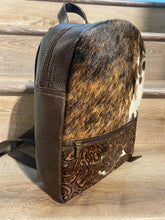 Load image into Gallery viewer, Brindle Cowhide Backpack