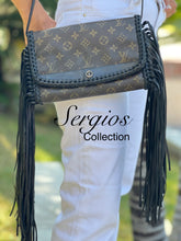 Load image into Gallery viewer, Vintage Louis Vuitton Bordeaux style revamped/ transformed into this perfect clutch/Crossbody