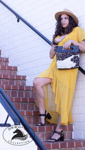 Load image into Gallery viewer, Acid washed cowhide crossbody bag