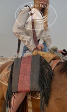 Load image into Gallery viewer, Sergios Stunning Black & Red Fringe Crossbody