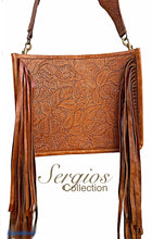 Load image into Gallery viewer, Leather bag , Crossbody Hand Tooled