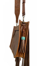Load image into Gallery viewer, Leather bag , Crossbody Hand Tooled