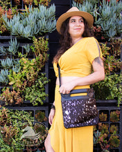 Load image into Gallery viewer, Acid washed cowhide crossbody bag