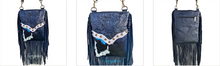 Load image into Gallery viewer, Cristina Crossbody Black, White and Blue