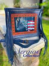 Load image into Gallery viewer, Kathy Sigle Art for Sergios Collection design Beautiful Handbag
