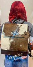 Load image into Gallery viewer, Large Cowhide Backpack