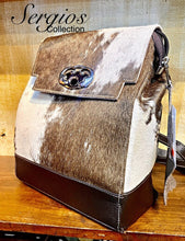 Load image into Gallery viewer, Large Cowhide Backpack