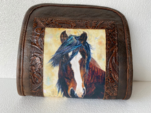 Load image into Gallery viewer, Framed Kathy Sigle Art on a Soft Leather Wallet by SergiosCollection