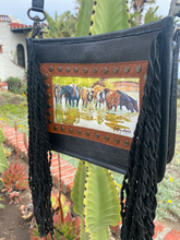 Load image into Gallery viewer, Kathy Sigle Artwork for Sergios Collection Design on Limited Edition Crossbody Bag