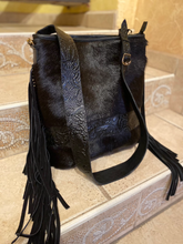 Load image into Gallery viewer, Black-Beauty Shoulder Bag /Cross-body Tote