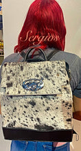 Load image into Gallery viewer, Large Cowhide Backpack
