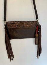 Load image into Gallery viewer, Sergios Crossbody Embossed Brown
