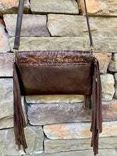 Load image into Gallery viewer, Sergios Crossbody Embossed Brown
