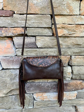 Load image into Gallery viewer, Sergios Crossbody Embossed Brown