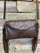 Load image into Gallery viewer, Sergios Crossbody Embossed Brown