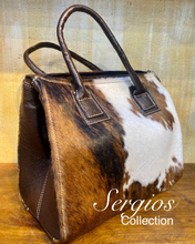 Load image into Gallery viewer, Sergios Large Speedy Cowhide Bag