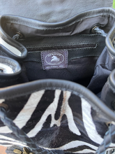 Load image into Gallery viewer, The “Charisse” Exotic Zebra Cowhide Backpack