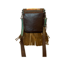 Load image into Gallery viewer, Kathy Sigle Art On a Soft Leather Messenger Bag Handmade by Sergios