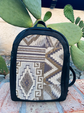 Load image into Gallery viewer, Navajo Blanket Leather Backpack