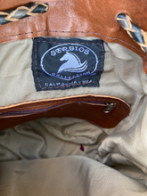 Load image into Gallery viewer, Sergios Handmade Tooled Drawstring Bag