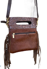 Load image into Gallery viewer, Kathy Sigle Art on Soft Embossed Leather Handbag by Sergios Collection