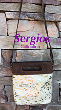 Load image into Gallery viewer, Cowhide Bucket Crossbody Bag