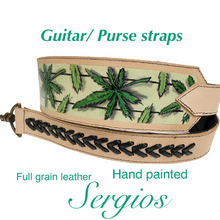 Load image into Gallery viewer, Hand-Painted Leather Straps for Purses, Guitars & more!