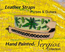 Load image into Gallery viewer, Hand-Painted Leather Straps for Purses, Guitars & more!