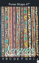 Load image into Gallery viewer, Straps for purses,handbags, guitars Custom, Handmade & Hand tooled.